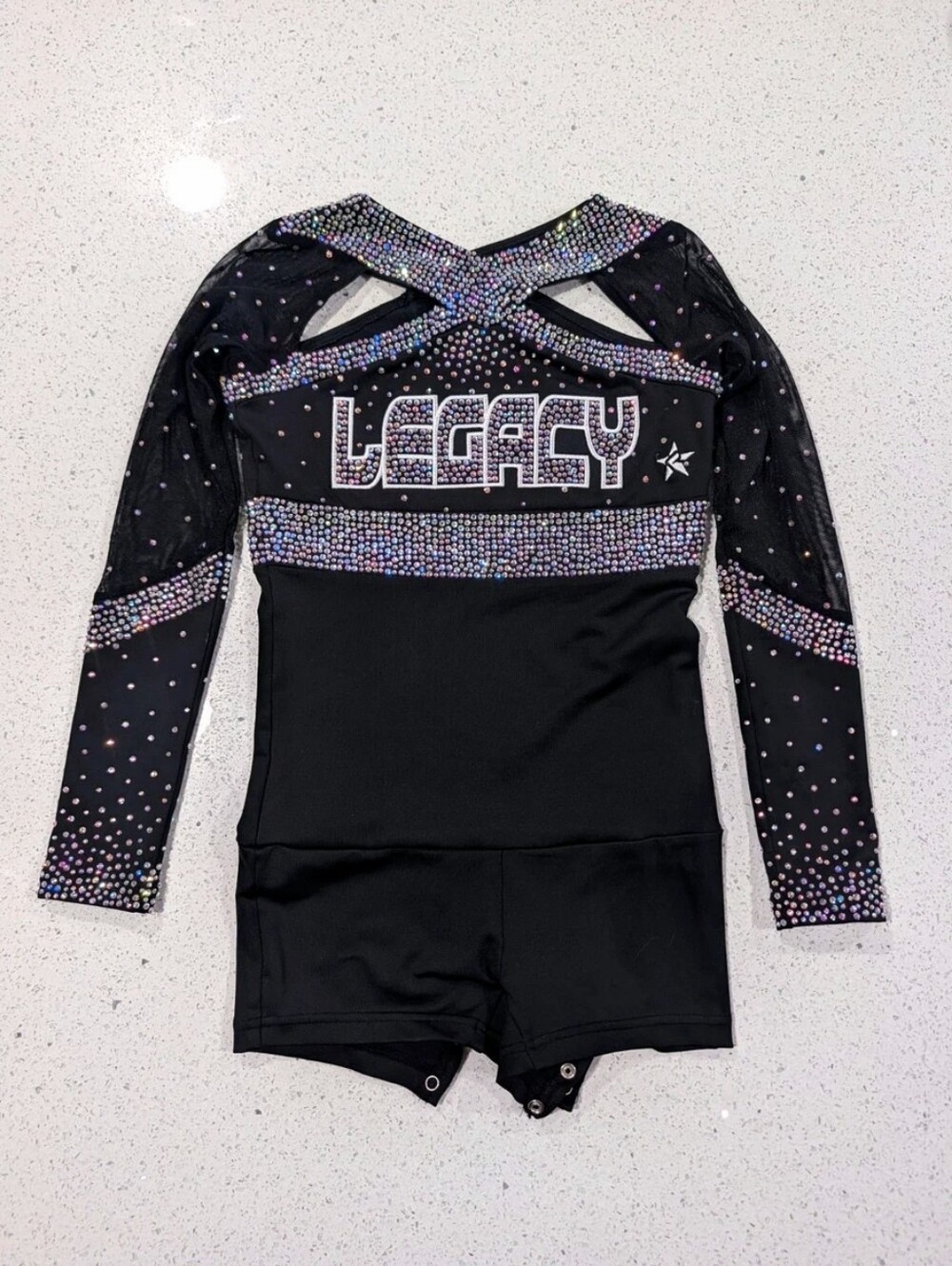 REAL Rebel Athletics ALLSTAR Cheer Uniform Cheerleading ELITE All Star YM Medium
